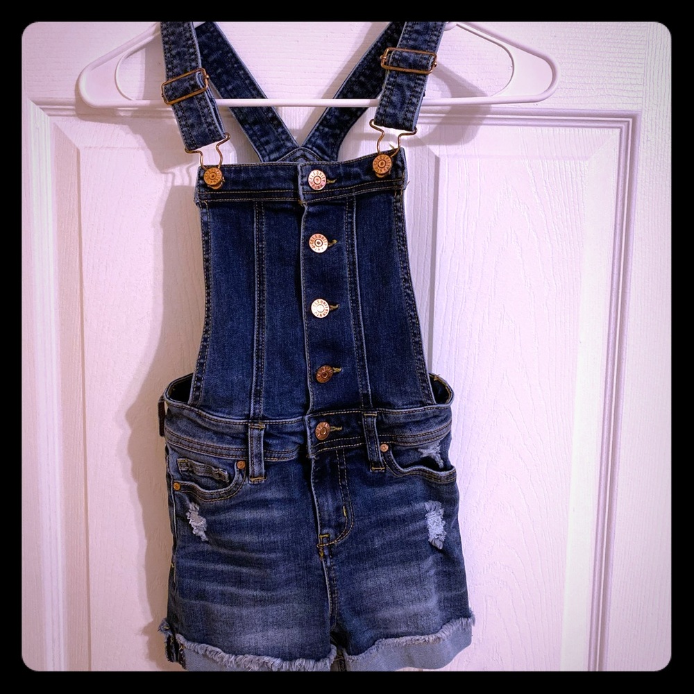 Celebrity pink girls overalls